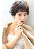 【Blanc/梅田】オン眉/暖色系カラー/くびれショートmiy625
