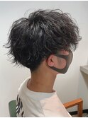 ツイストスパイラルパーマ×マッシュ