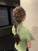 六本木美容室 西麻布店 ヘアセット◎編み込みヘアアレンジ