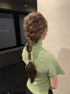 六本木美容室 西麻布店 ヘアセット◎編み込みヘアアレンジ