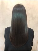 黒髪/グレージュカラー/ココアベージュ/ヘルシーロング[表参道]