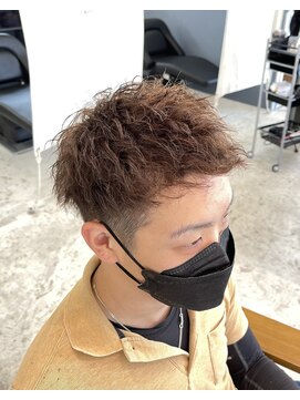 アフューズバイストゥー(Vfuse by StueW) かきあげショート×ツイストパーマ[倉敷][岡山][ハイライト]