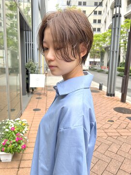 ジアン バイ ミルボン NU茶屋町+(GIEN by milbon) 大人ガーリーハンサムショート/小顔/似合わせ/くびれ/田中俊成