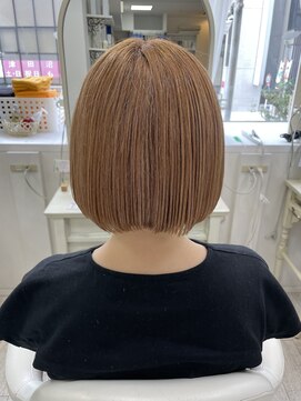 アルターシェリー(aL-ter che'rie) 酸性ストレート髪質改善[前髪/マチルダボブ/ピンクベージュ]