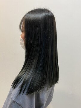 ヘアーアンドアート ルミナ(HAIR&ART LUMINA) 【佐々木】ブルーブラックハイライト