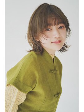 フィルムス 横浜(FILMS) 姫カットレイヤー/くすみベージュ/韓国風巻き/顔周り/前髪/横浜