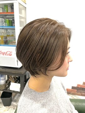 リノナ(Linona) ☆小顔効果カット インナーカラー グレーベージュ 髪質改善 韓国