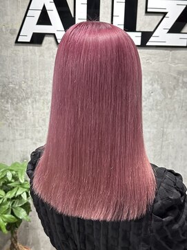 オルズ 渋谷(ALLZ) 色落ちまで可愛いピンクダブルカラーハイトーンケアブリーチ