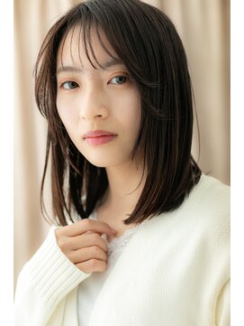 モッズヘア 越谷(mod's hair) シースルーバング姫カット前下がりレイヤーY越谷20代30代40代