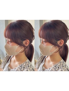 可愛さは顔周りで差がつく！カラーバランスまで考えたスタイルをご提案します◎ワンランク上のスタイルに♪