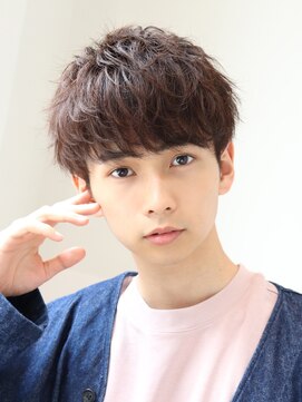 ネイビー(NAVY) 束感マッシュ 刈り上げマッシュ