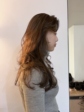 カルテ(QUARTE) ロングレイヤー× マロンブラウン