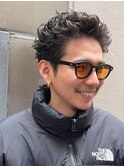 ツイストスパイラルパーマショートレイヤーマッシュツーブロック