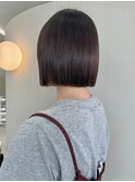 ぷつっとまとまるボブミニボブつや髪前髪あり♪20代30代40代