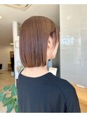 大人女性にも似合う！長めボブスタイル