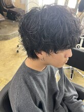 ジェイルネ(JRENE) シャドウパーマ+メンズカット