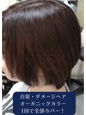【30代】オーガニックカラーで髪質改善ボブ