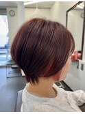 ショートボブ インナーカラー