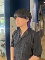 コワファースト 大分(COIFF1RST) マッシュウルフのバイオレットカラー