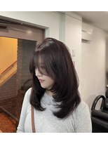セレーネヘアー 難波店(Selene hair)&nbsp;wine red×たっぷりlayer