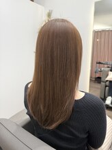 アプレッジ(PLEDGE) ミルクティーベージュ×レイヤー セミ　30代・40代・50代