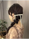 サイド編みおろしアレンジ