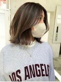 ハイライトバレイヤージュダブルカラーケアブリーチ