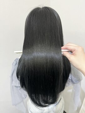 ロットアニバース(lott annibirth) 【髪質改善】ブルーブラック/地毛風カラー/縮毛矯正/艶髪/20代