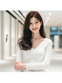 ★美髪レイヤーカット顔まわりレイヤーくびれミディアムレイヤー