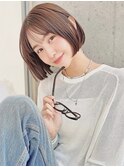 20代/30代/ニュアンスカラー/小顔/前髪カット/ショート/表参道