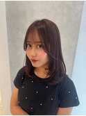 横浜桜木町◆ブリーチなし艶カラー×小顔レイヤーカット