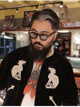 ローサムカットワークス(LOSOME CUT WORKS)&nbsp;ポンパドール　サイドパート　フェードカット