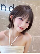 サンドパールス 仙台店(sand PALCE)&nbsp;ブリーチなし/髪質改善/大人ガーリー/ダークアッシュ/ボブ/仙台