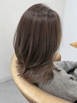 トリート 西船橋店(TREAT)&nbsp;くびれヘア/ワンカールレイヤー/透明感グレージュ