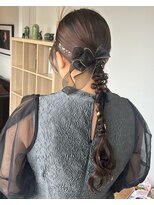 アパートメントヘアー&nbsp;佐賀/ヘアセット/ヘアアレンジ/結婚式/二次会/成人式/リボン
