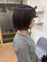 ヘアーサロン グラブ(hair Salon grab)&nbsp;前下がりナチュラルレイヤーボブ