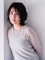 ヘアークラフト(Hair Craft)&nbsp;レイヤーボブ×ナチュラルパーマ【岡山】暗髪パーマ