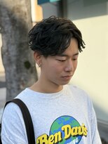 アロハナ 津店(ALOHANA)&nbsp;メンズ/カットカラー/フェザーショート/グリーンカラー/オリーブ