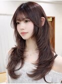 ブリーチハイライト髪質改善ダブルカラーレイヤーカット