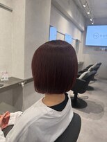 ナンバー ジェミカ 札幌(N° jemica) タッセルボブ×レッドブラウン