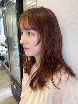 シロ 大名2号店(SiLO)&nbsp;オレンジベージュ×顔周りデザインカット