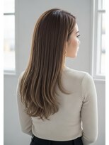 ウェーヴ アズシュガー 浜松佐藤店(wave as sugar)&nbsp;オリーブグレージュの髪質改善ロング