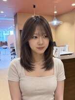 サボ 栄店(sabo)&nbsp;顔まわりレイヤー×グレージュ
