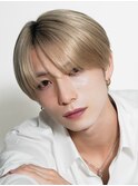 ナチュラルハイトーンシースルーラウンドマッシュ