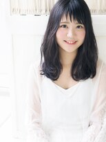 ジュレベール(JurerBelle) 【ジュレベール松田】 黒髪清純ナチュラル可愛いふわセミディ