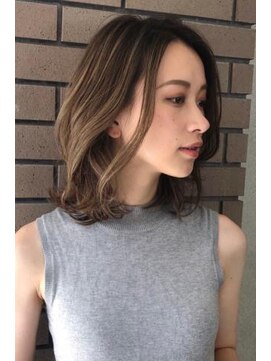 ネックス 表参道本店(nex) 【nex表参道】大人モードなハイライト　艶カラー