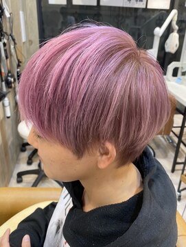 ヘアーサロン キー(Key) 透明感ハイトーンショート♪クリアピンクヴァイオレット