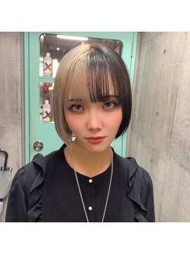 インク 渋谷(INK.) ミニボブ×ツートーンカラー
