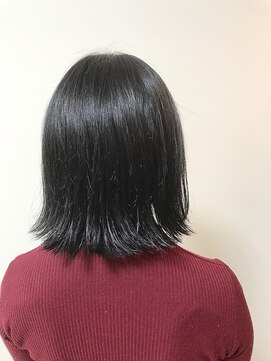 エヌプラス(N+) 黒髪グラデヘアーオリーブグレー小顔に見せるヘアココアベージュ