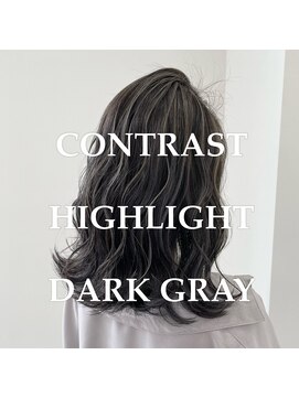 クレア 岡崎南店(CREA) 「ブリーチ×２」ダークグレーハイライト